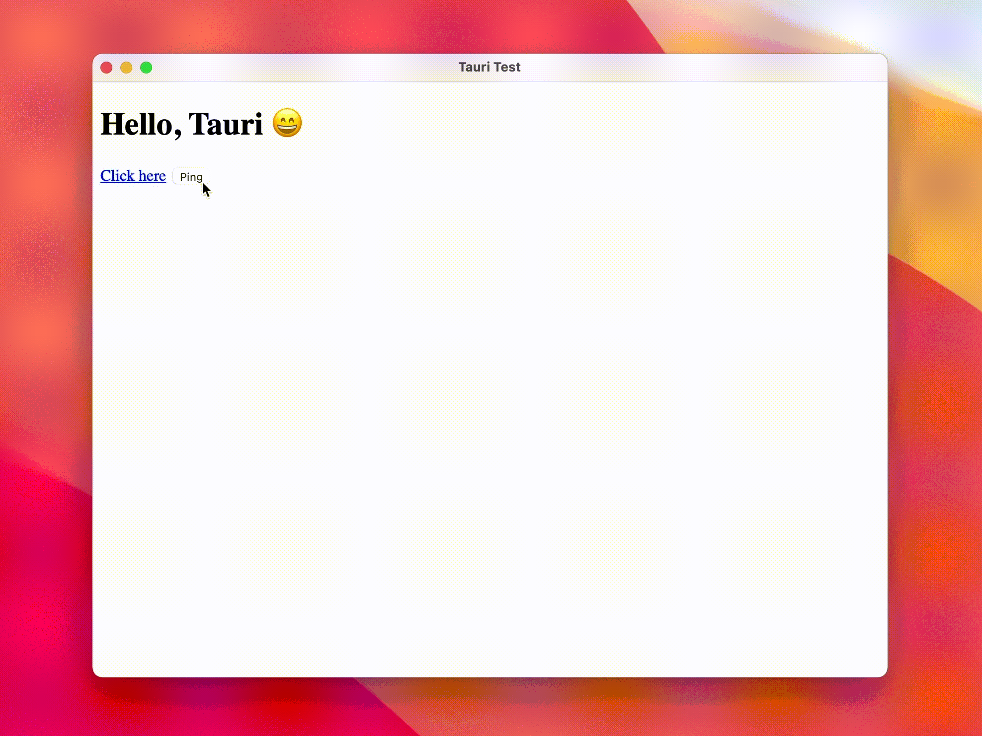 Tauri and Ember.js communicating with each other