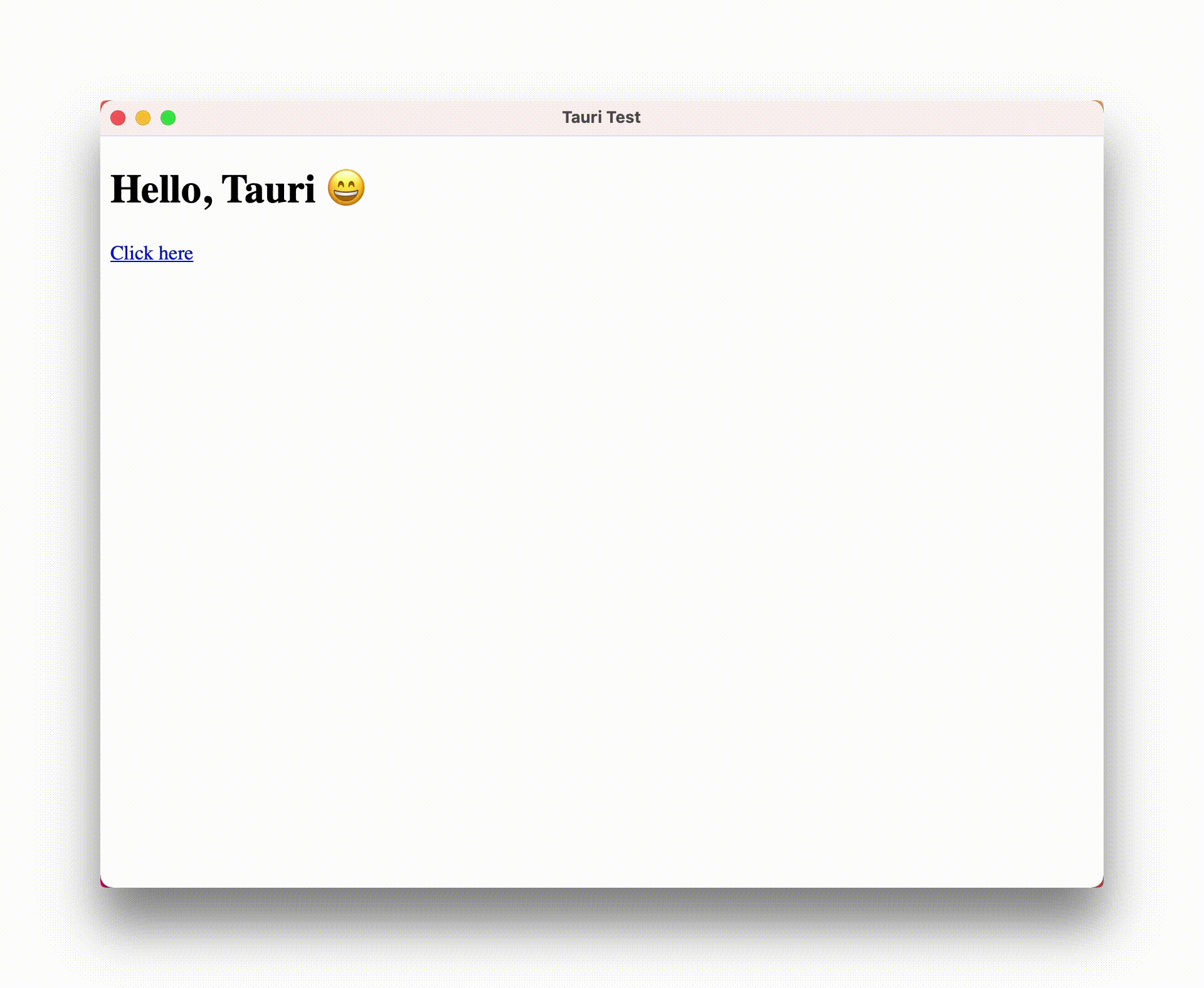 Tauri running the Ember.js app in MacOS